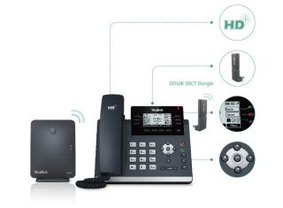 Yealink W41P DECT Desk Phone, HD Voice, 2.7" LCD