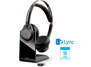 Plantronics Voyager Focus UC Bluetooth USB B825 Microsoft Lync STEREO Headset with Base 